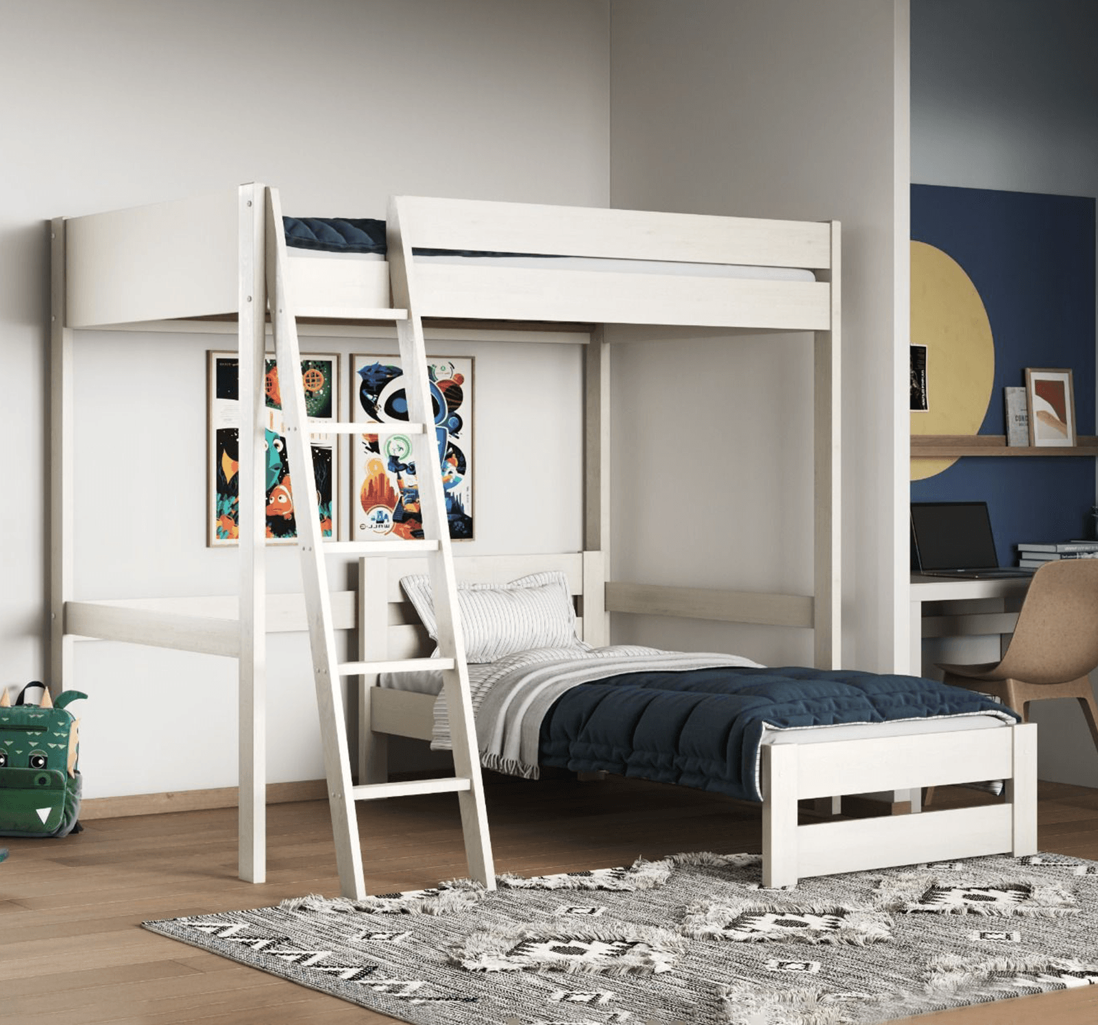 Noomi Small Double High Sleeper L Shaped Bunk Bed Small Double