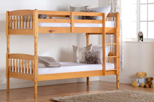 Albany 3' Single Bunk Bed - Antique Pine Wood