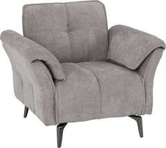 AMALFI 1 SEATER CHAIR GREY FABRIC F