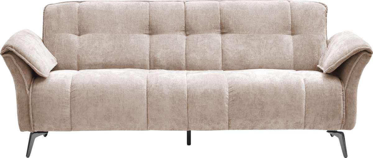 Amalfi 3 Seater Sofa Champagne Fabric FRONT