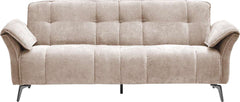 Amalfi 3 Seater Sofa Champagne Fabric FRONT