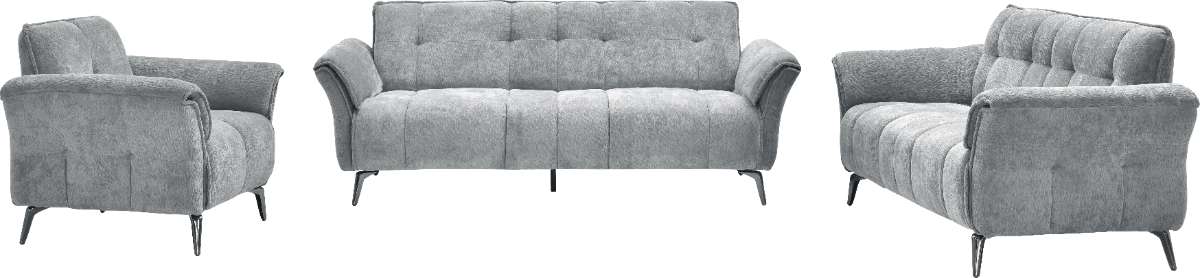 Amalfi 3 Seater Sofa Grey Fabric 9