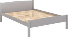 Amber 4'6" Double Bed Frame - GREY SLATE 3