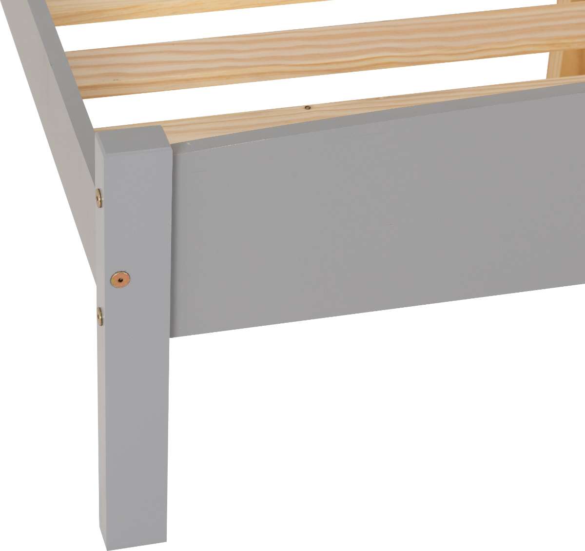 Amber 4'6" Double Bed Frame - GREY SLATE leg