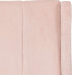 Amelia 3' Single Bed - PINK VELVET FABRIC