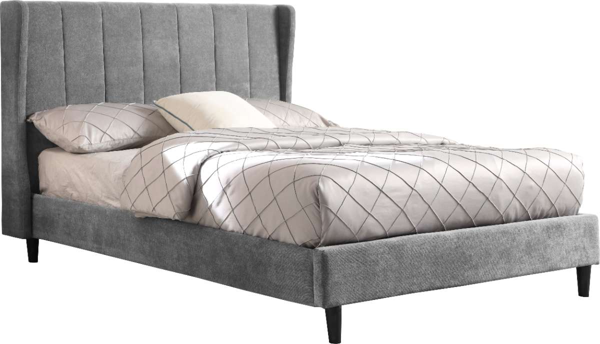 AMELIA 4'6" BED - DARK GREY FABRIC 3