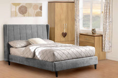 AMELIA 4'6" BED - DARK GREY FABRIC 2