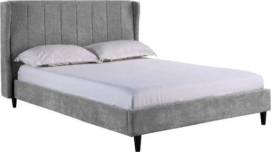 AMELIA PLUS 5' King Sized Storage Bed - DARK GREY FABRIC