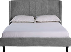 AMELIA PLUS 5' King Sized Storage Bed - DARK GREY FABRIC