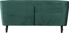 ASHLEY 3 SEATER SOFA - GREEN VELVET FABRIC