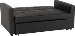 Astoria Sofa Bed - BLACK FAUX LEATHER