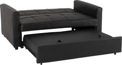 Astoria Sofa Bed - BLACK FAUX LEATHER