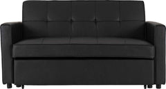 Astoria Sofa Bed - BLACK FAUX LEATHER