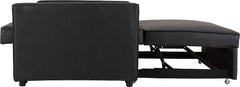 Astoria Sofa Bed - BLACK FAUX LEATHER