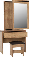 CHARLES 1 DRAWER DRESSING TABLE - OAK EFFECT VENEER