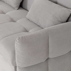 CHELSEA SOFA BED - SILVER GREY FABRIC