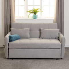 CHELSEA SOFA BED - SILVER GREY FABRIC