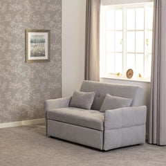 CHELSEA SOFA BED - SILVER GREY FABRIC