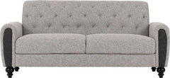 CHESTER 3+2 SUITE - LIGHT GREY FABRIC