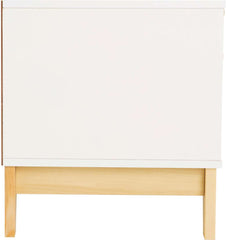 CODY 2 DRAWER BEDSIDE - WHITE/PINE EFFECT