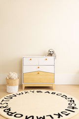 CODY 2+2 DRAWER CHEST - WHITE/PINE EFFECT