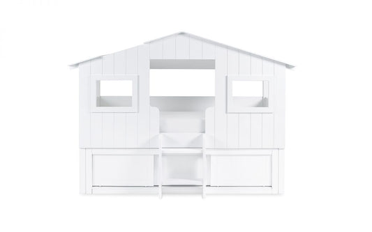 acorn white treehouse midsleeper bed front