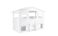 wooden treehouse bed white 6