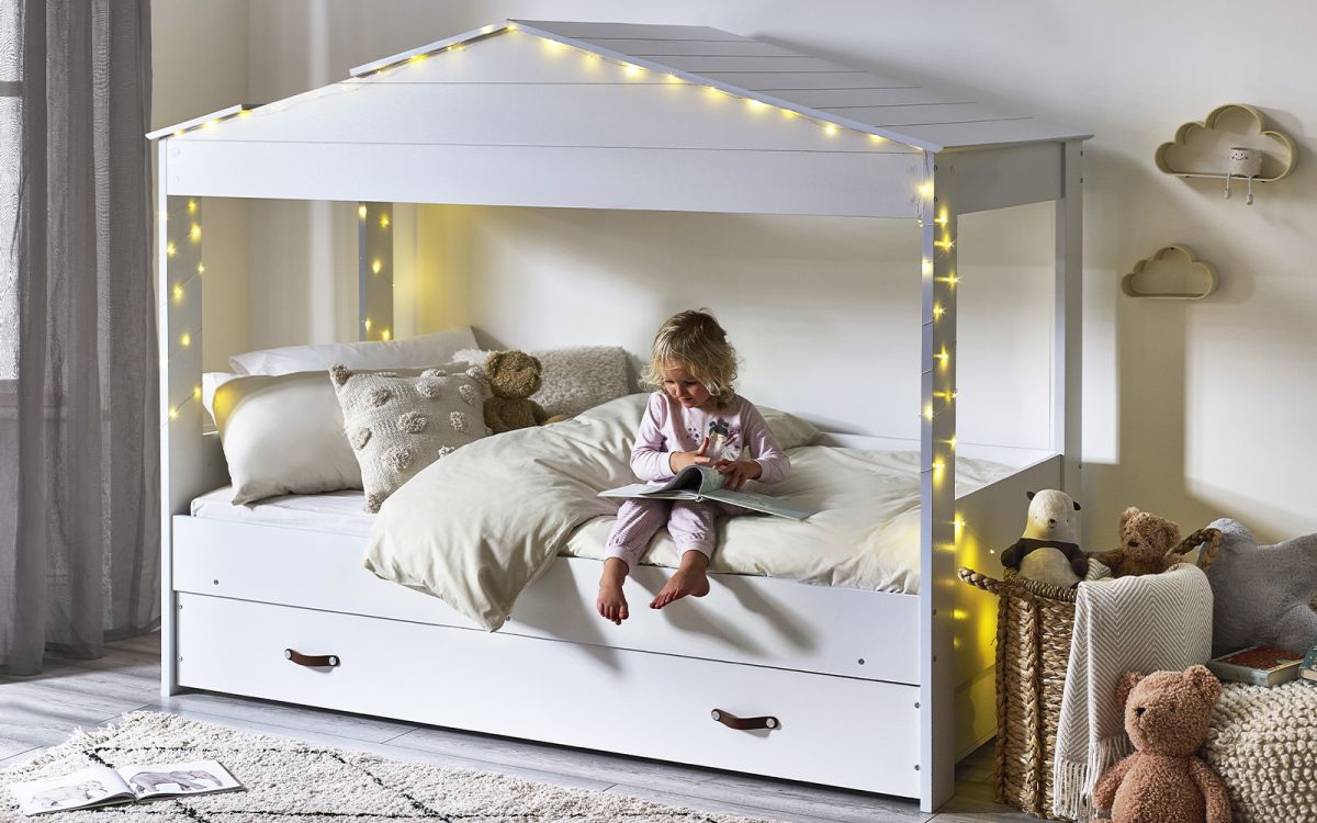 Hazel White Wooden Low Sleeper Bed