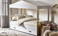 Hazel White Wooden Low Sleeper Bed 