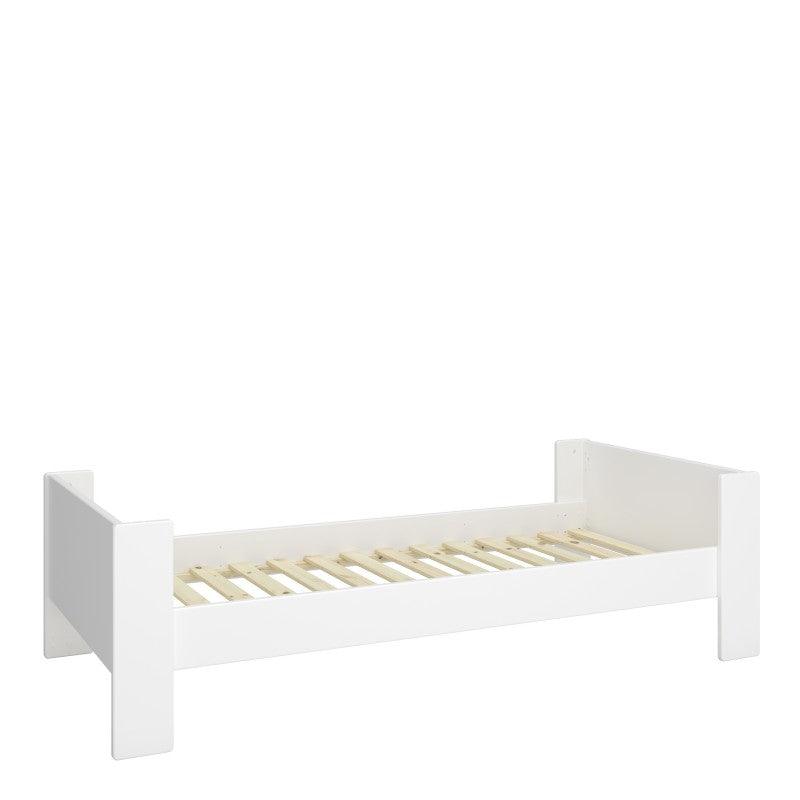 white wooden bed frame 3