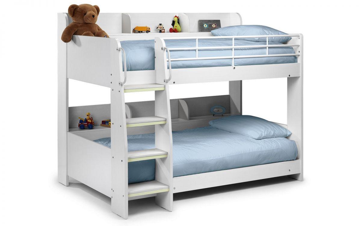 Domino White Wooden Bunk Bed 3