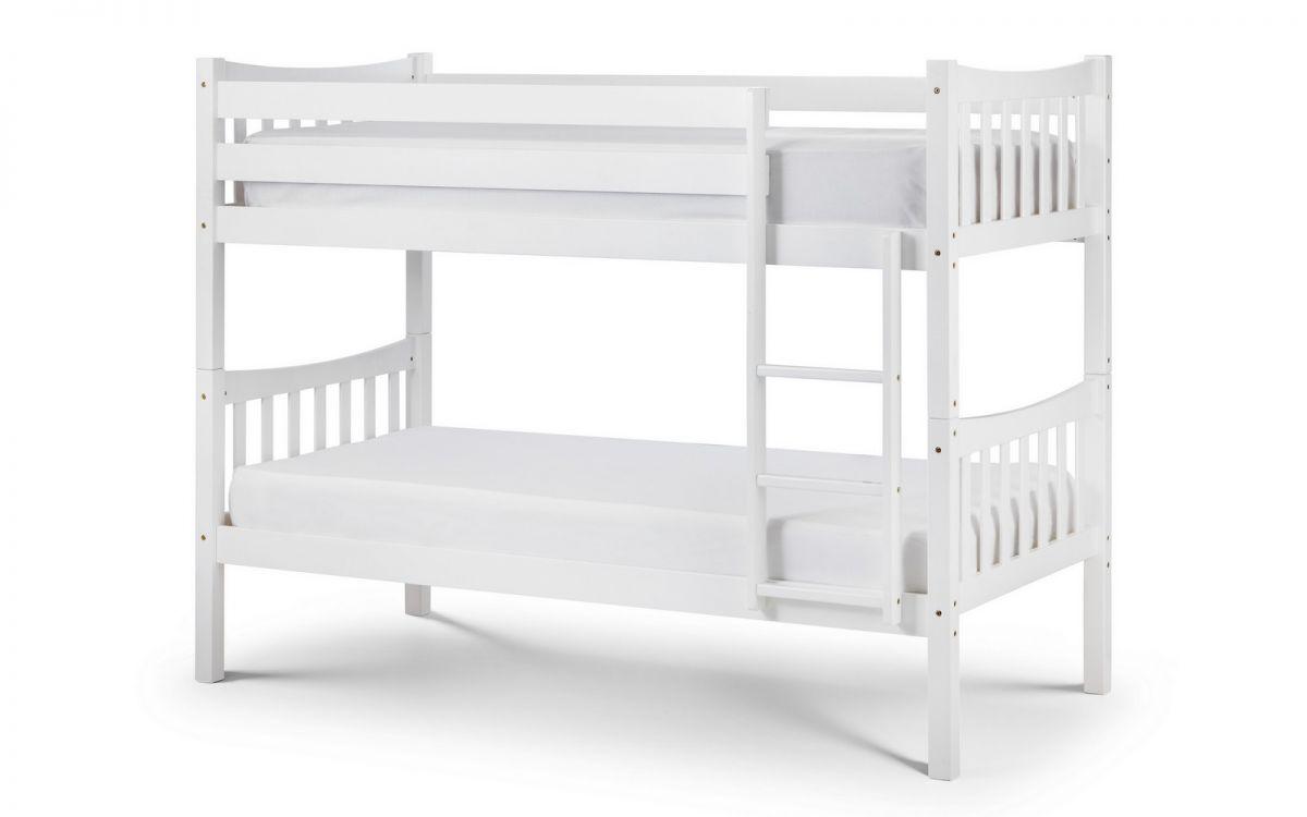 Curved Headboard White Bunk Bed 3