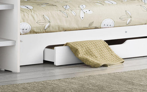 Orion Bunk Bed White Trundle