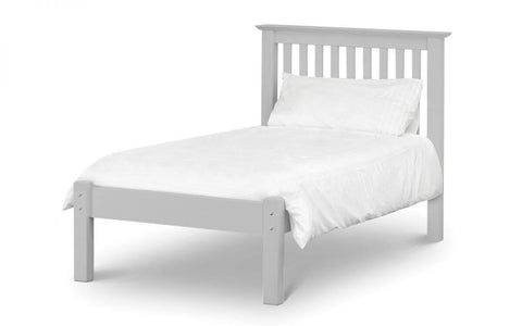 Barcelona Stone White Wooden Double Size Bed Frame 3