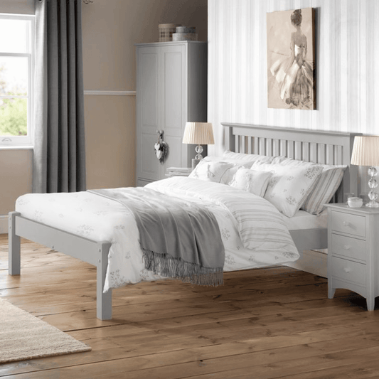 Barcelona Grey Wooden Single Bed Frame 2