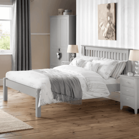 Barcelona Grey Wooden Single Bed Frame 1