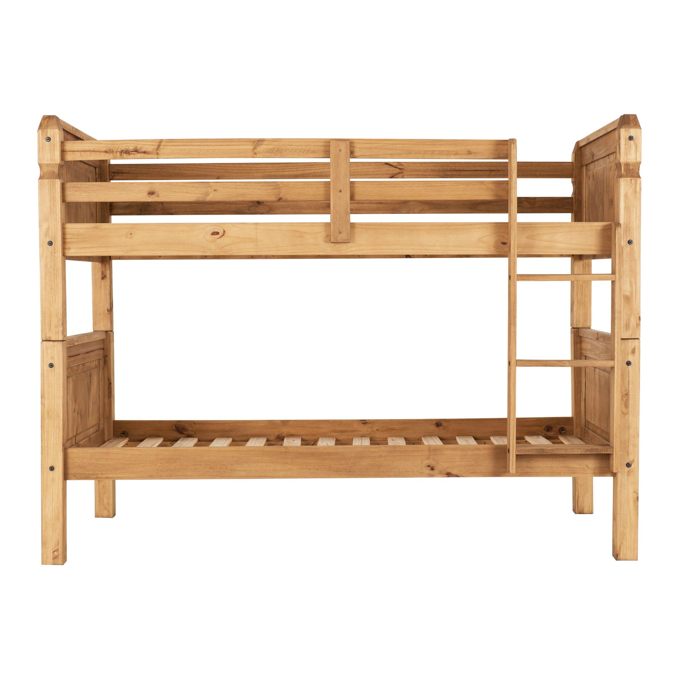 Wooden Corona Bunk Bed Side