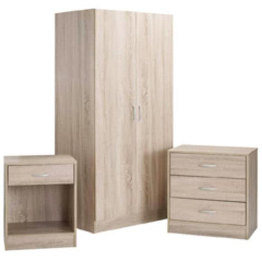 Delta Bedroom Furniture Set in Oak - Kidsbunkbed