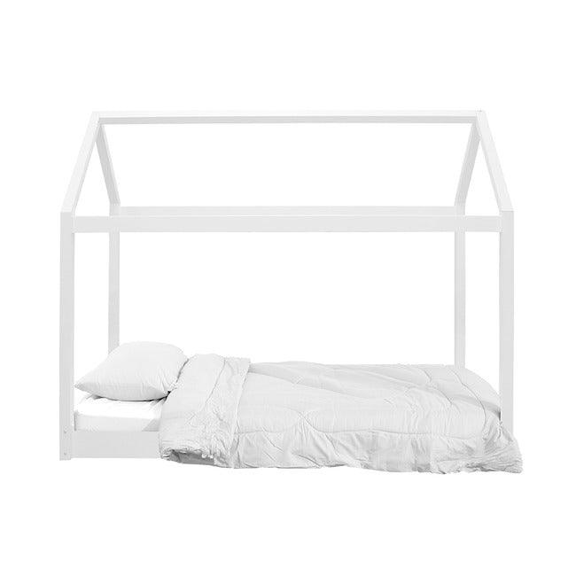 Wooden Tent Bed White Front