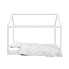 Wooden Tent Bed White Front
