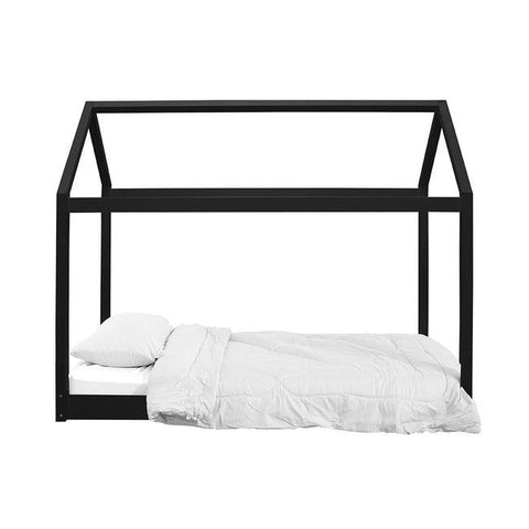 Wooden Tent Bed Black Front