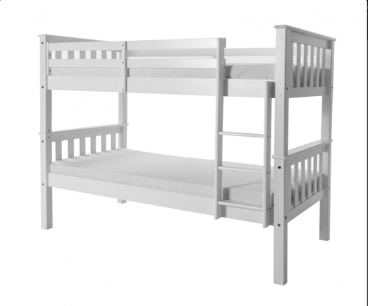 Porto Wood Bunk Bed White