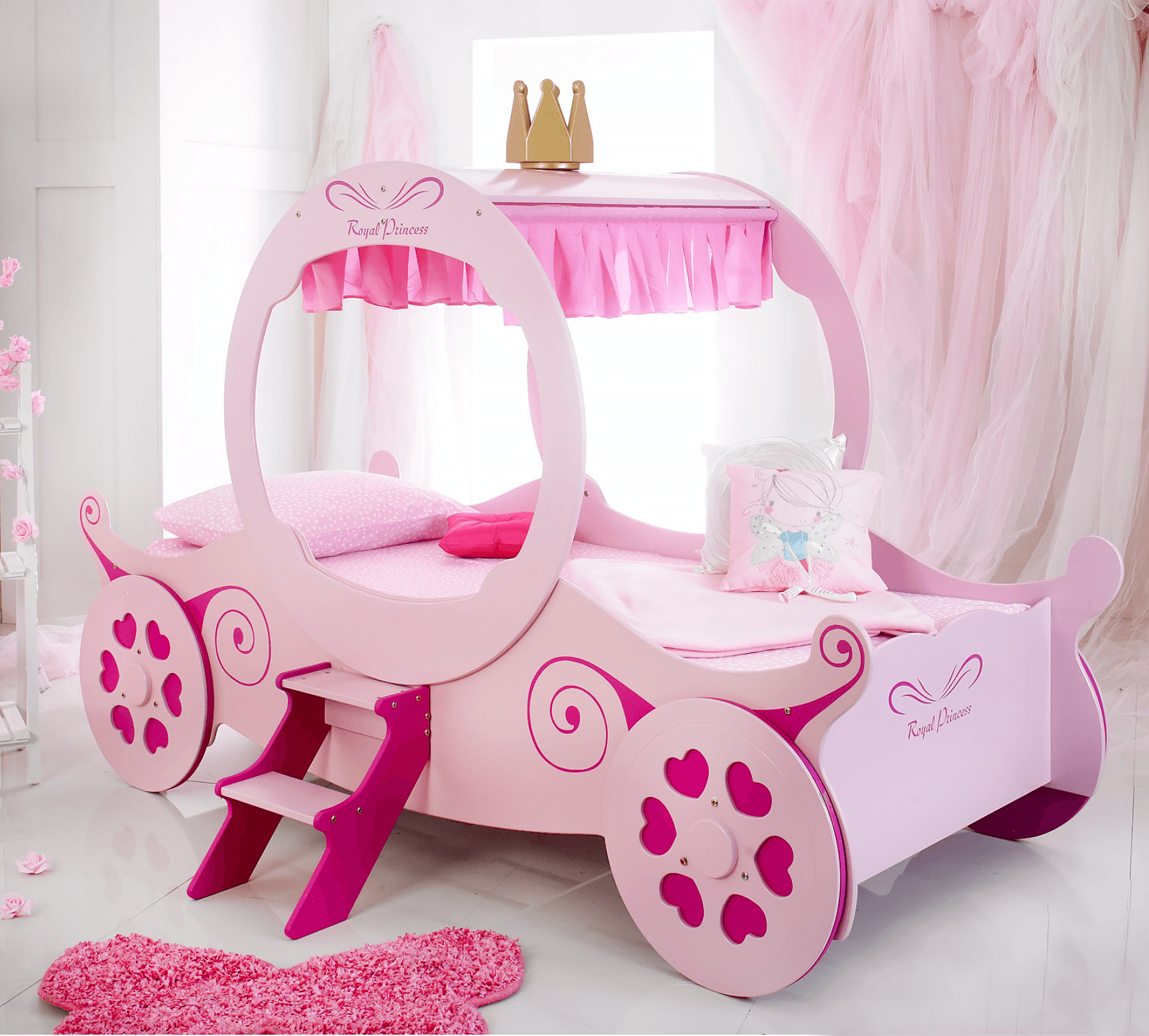 Princess sales pink bed