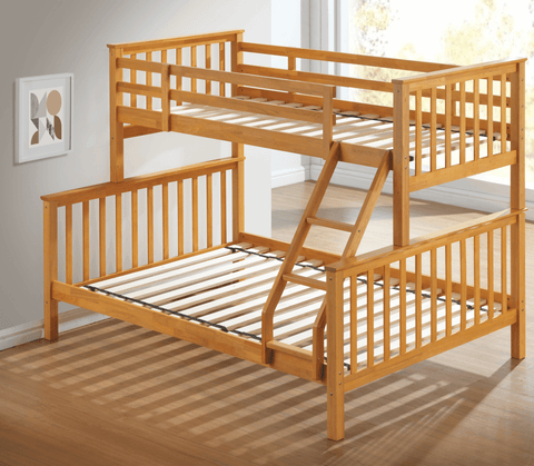 wooden triple sleeper bunk bed frame 3