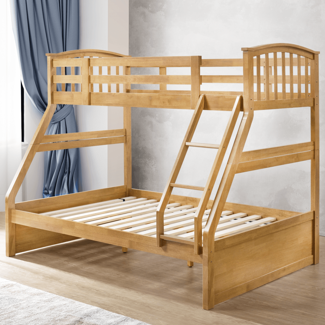 Oak Triple Sleeper Bunk Bed 7