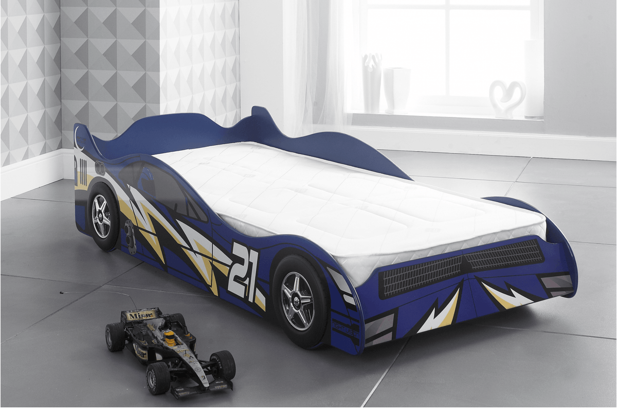 Racing No21 Kids Single Bed