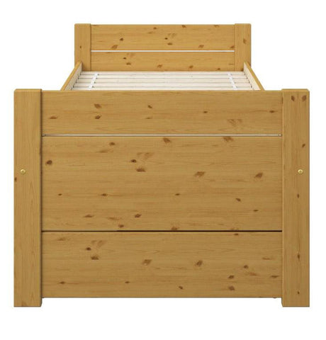 Tomas Captain Honey Wooden Bed Front