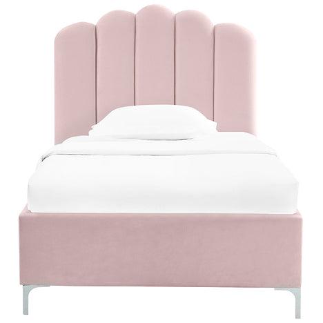 Pink Fabric Princess Single Bed Front