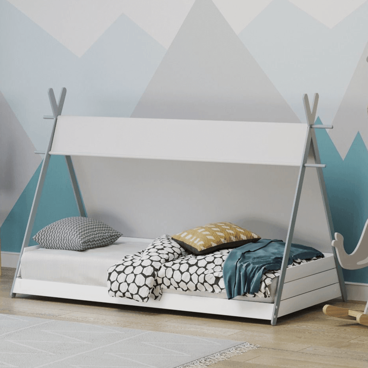 Apache Tipi Bed Frame in Grey