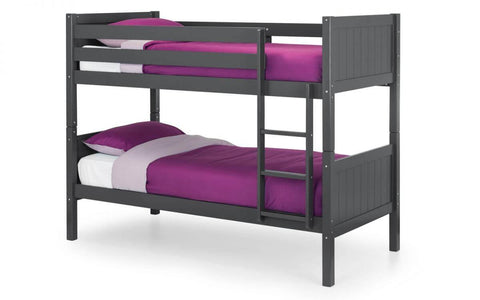 bella black wooden bunk bed frame 8